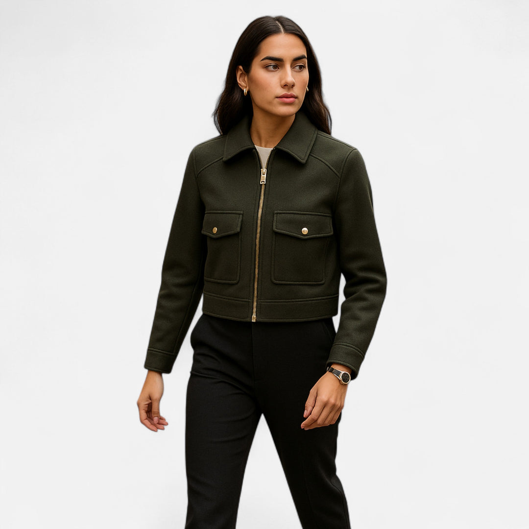 Veste d'hiver zippée élégante pour femmes