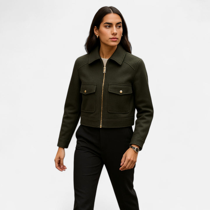 Veste d'hiver zippée élégante pour femmes