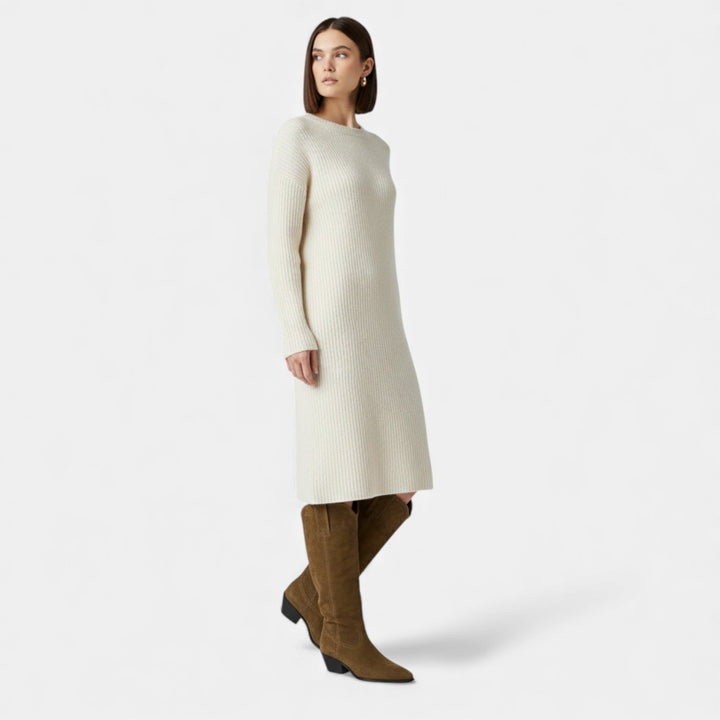 Dámské vysoké kozačky z hovězího semiše na podzim a zimu