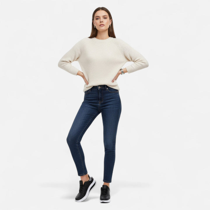 Dámské kožené tenisky na klínovém podpatku Édition Élégance