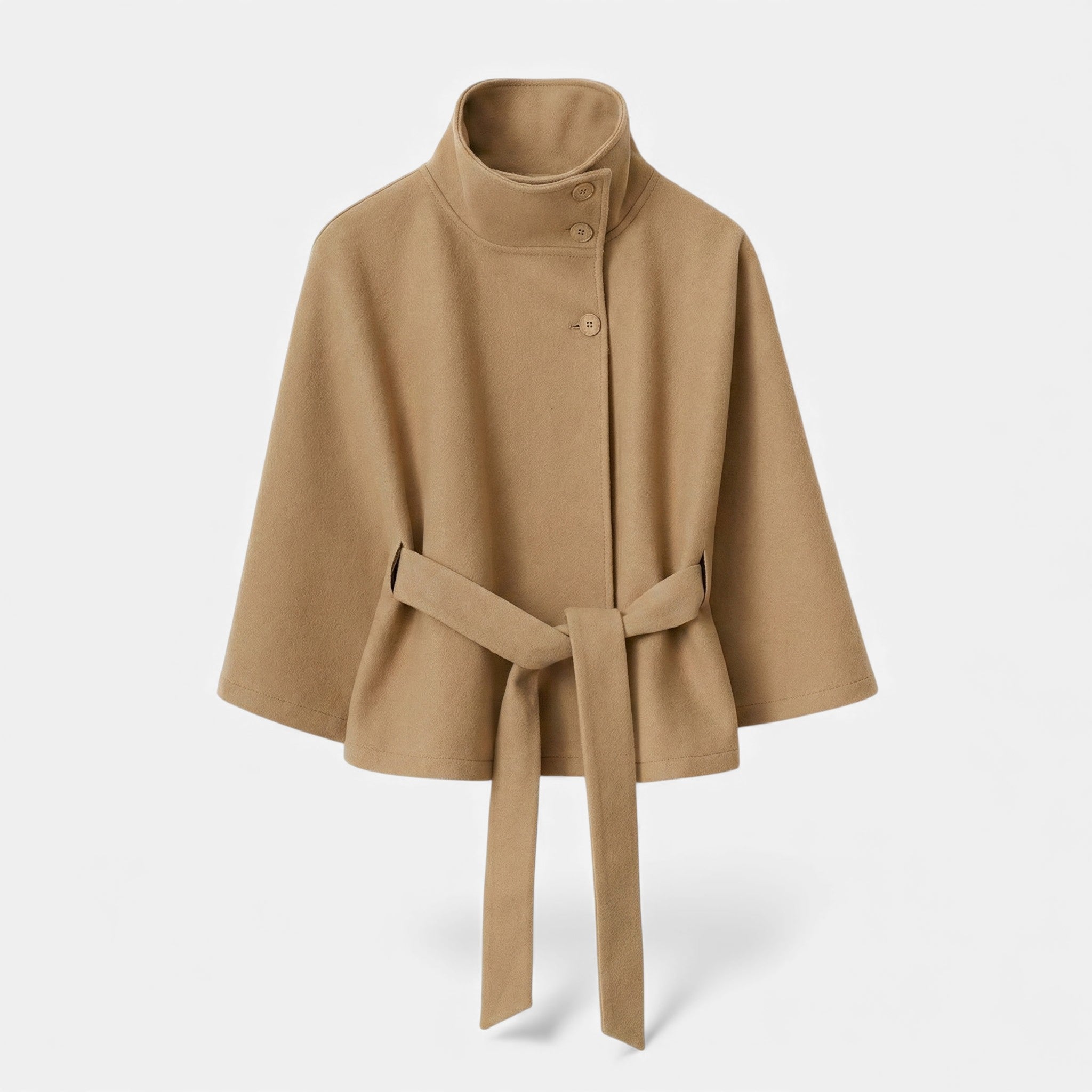 Maison Vaison | Women’s Short Belted Cape Coat