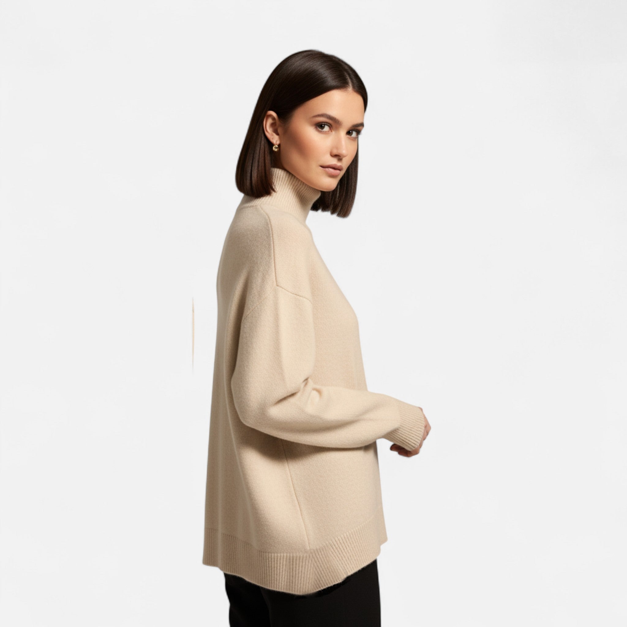 Maison Vaison | Women's Cashmere Sweater Turtleneck Sweater