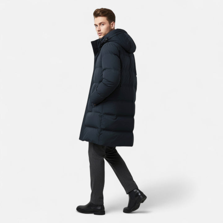 Men’s Premium Winter Down Parka – Hooded Insulated Elegance