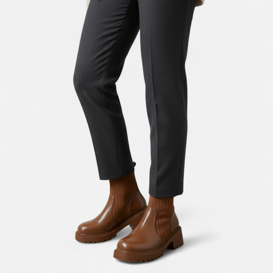 Bottines modernes à enfiler pour femmes