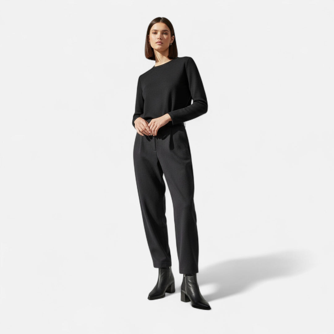 Maison Vaison | Dámské pravé kožené chelsea boty – špičatá špička, hranatý podpatek