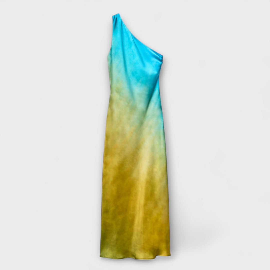 Robe midi à une épaule