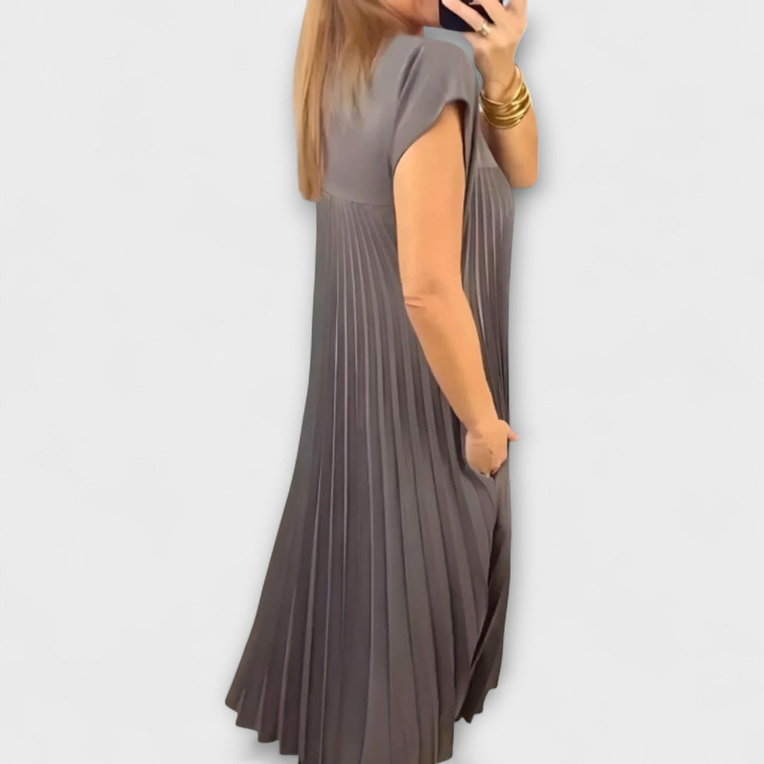 Elegant Pleated Dress