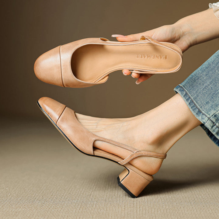 Women’s Genuine Leather Slingback Pumps