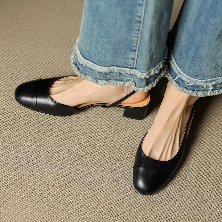 Women’s Genuine Leather Slingback Pumps