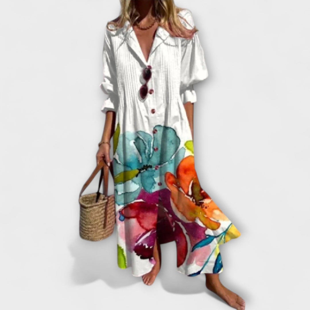 Flattering Maxi Dress with Tummy Coverage