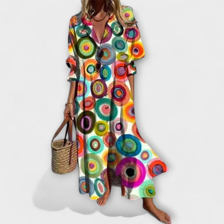 Flattering Maxi Dress with Tummy Coverage