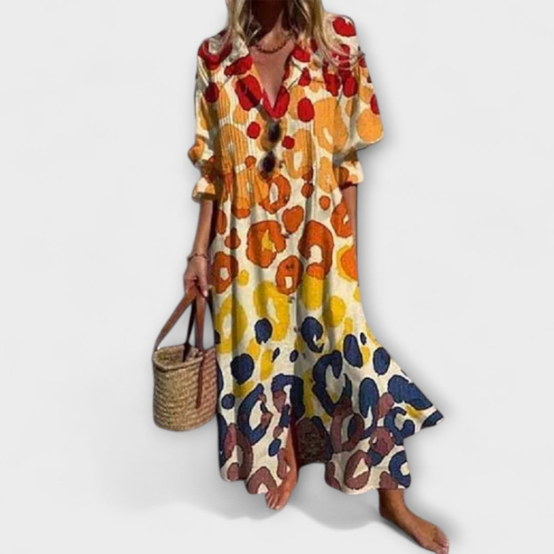 Flattering Maxi Dress with Tummy Coverage