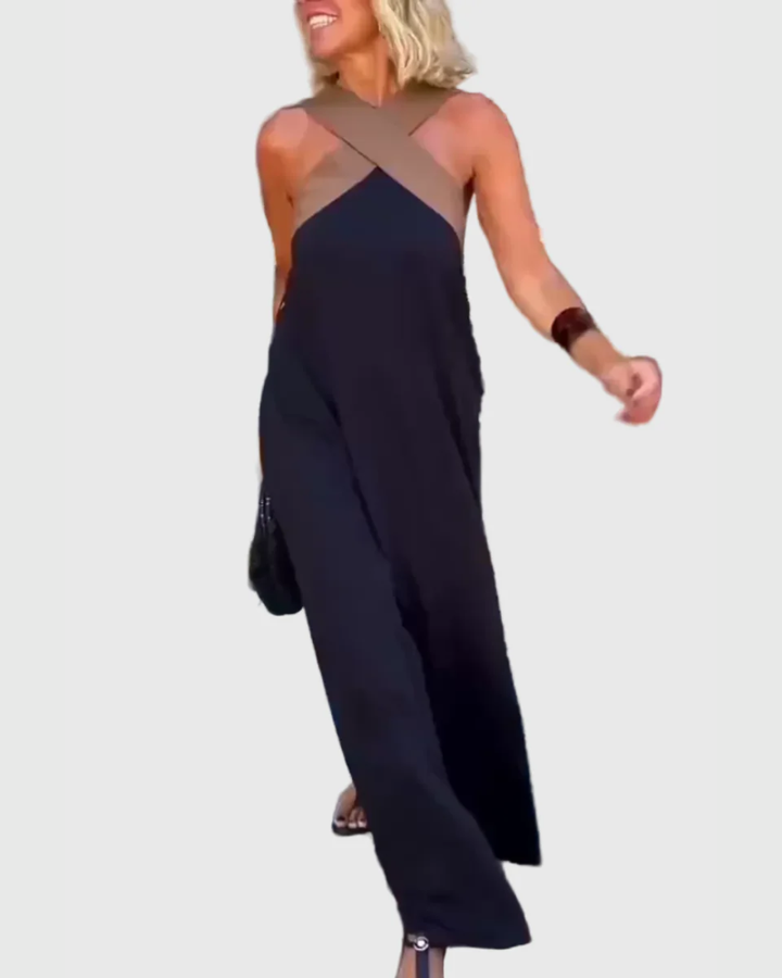 Něžné splývavé maxi šaty