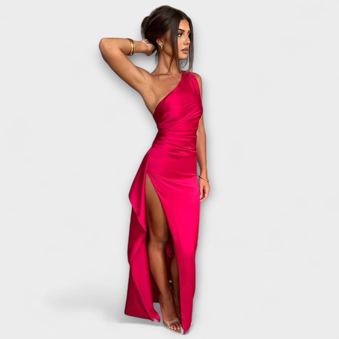 One Shoulder Maxi Dress