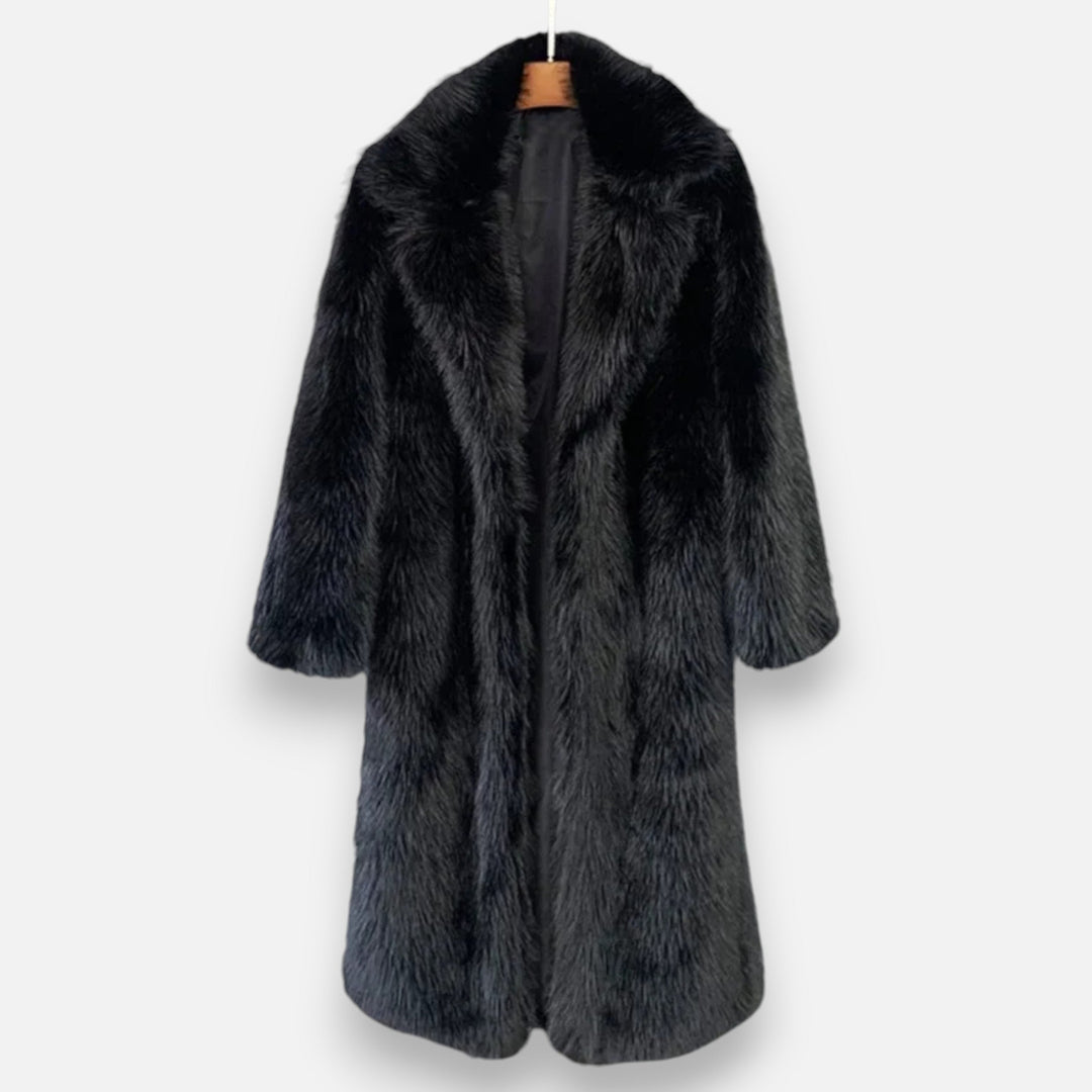 Maison Vaison | Women’s Long Faux Fur Overcoat