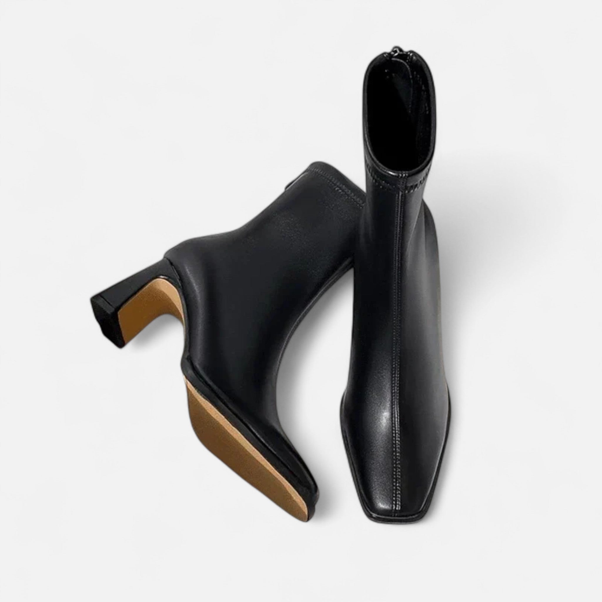 Maison Vaison | Women’s Vintage Square-Toe Ankle Boots