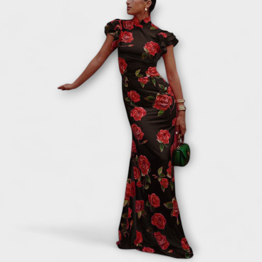 Maxi Dress with Floral Print