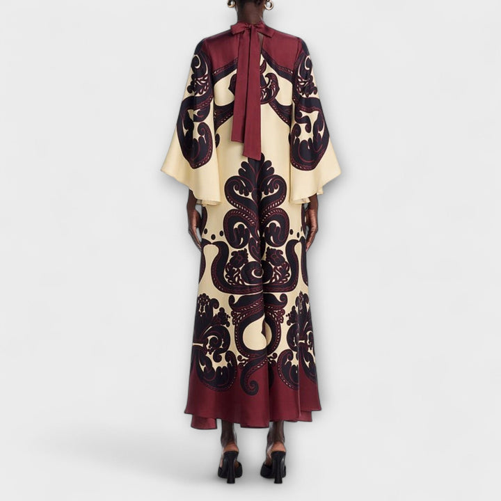 Breathtaking Grenadilla Print Maxi Dress for Effortless Elegance