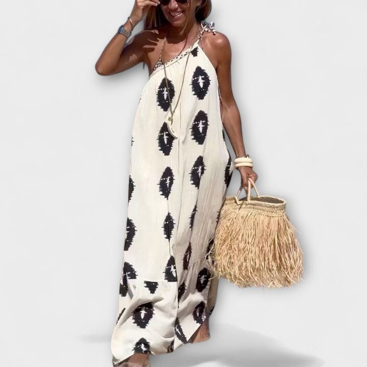 Sunbeam Vibes One-Shoulder Maxi Dress