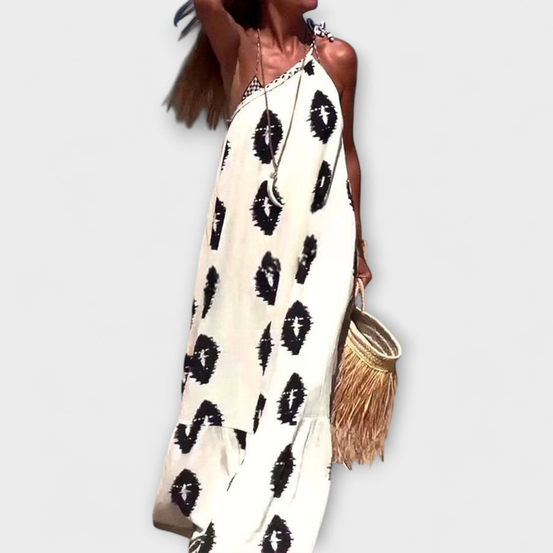 Sunbeam Vibes One-Shoulder Maxi Dress