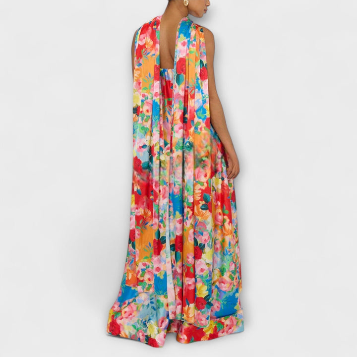 Off-Shoulder Floral Maxi Dress