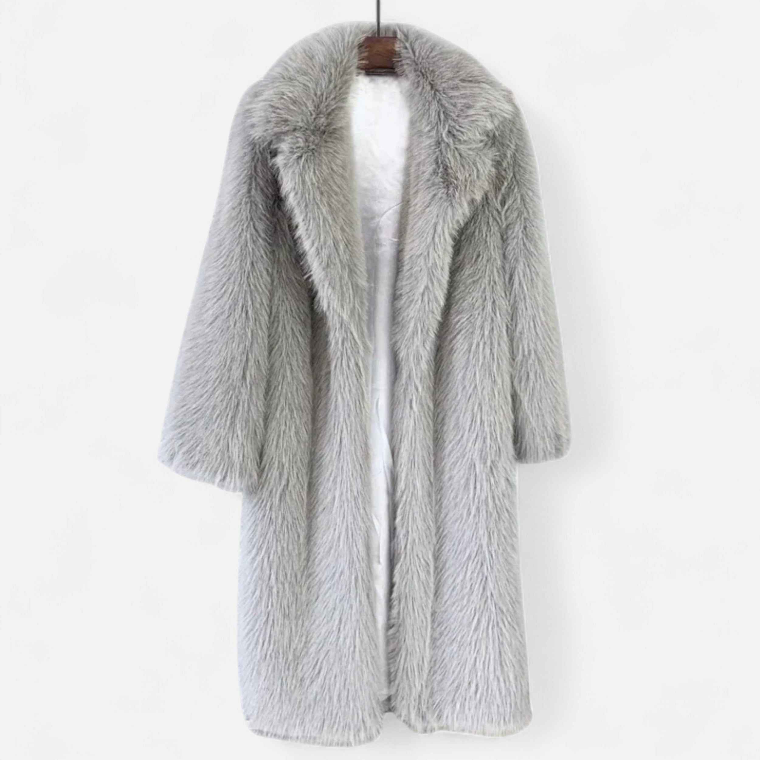 Maison Vaison | Women’s Long Faux Fur Overcoat
