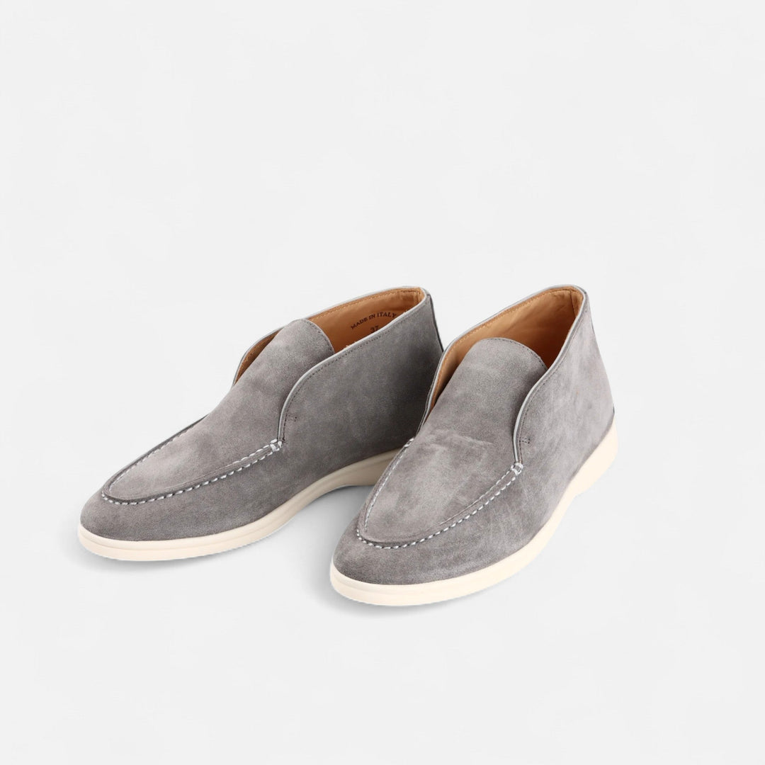Men’s Suede Mule Loafers in Heritage Camel