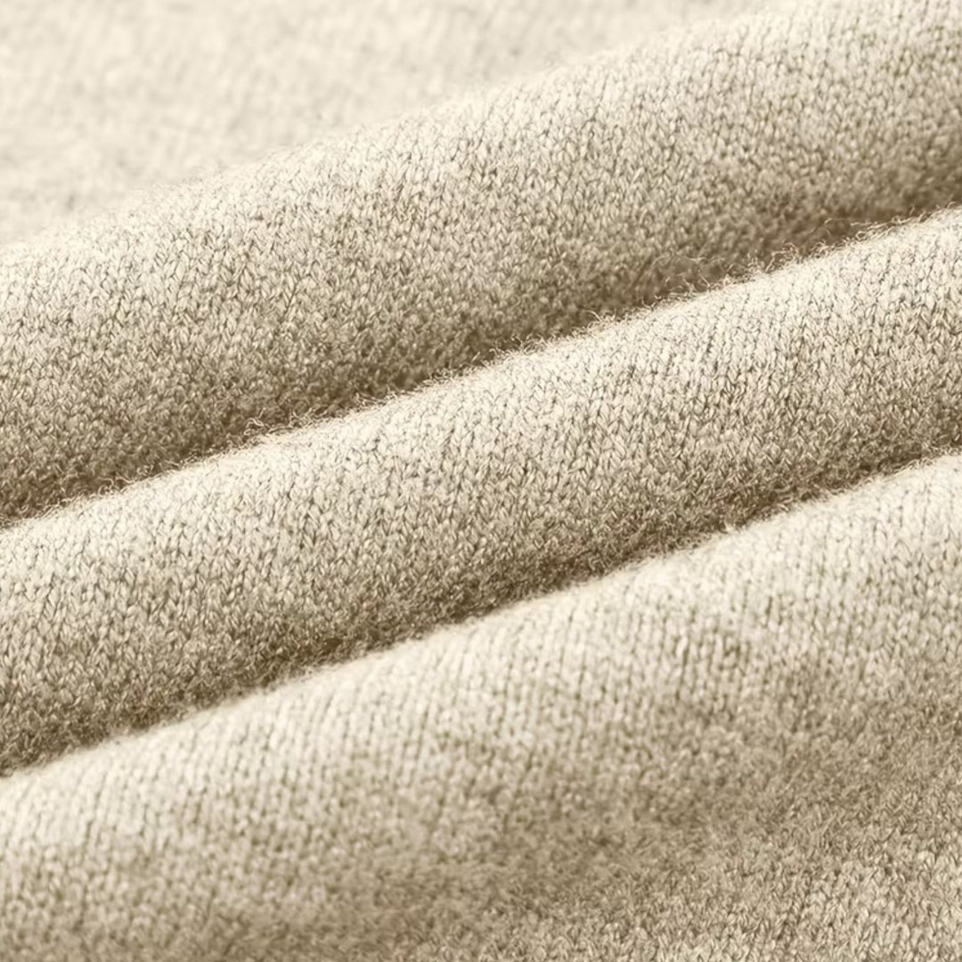 Męski sweter z dzianiny z dekoltem w serek na jesień/zimę