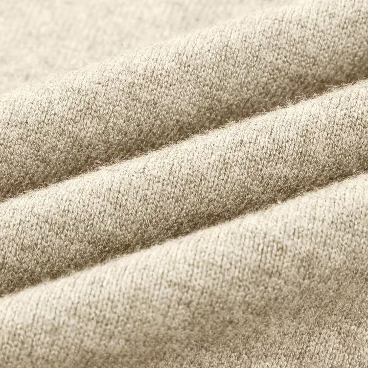 Męski sweter z dzianiny z dekoltem w serek na jesień/zimę