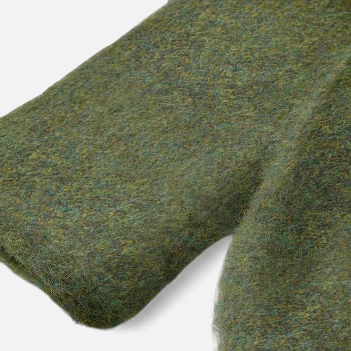 Damski zimowy sweter dziany z odkrytymi ramionami