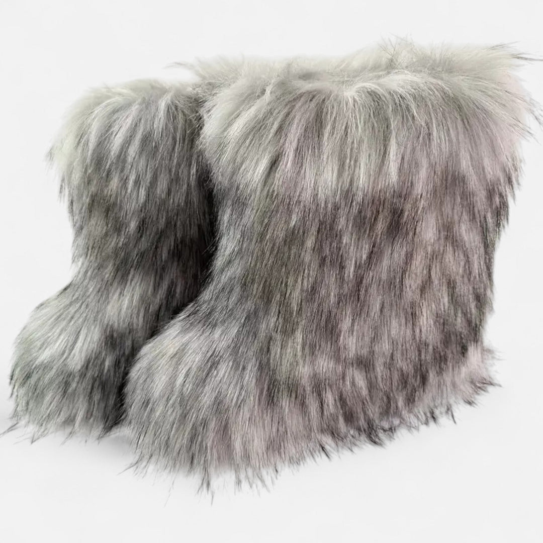 Women’s Faux Fur Boots – Winter Luxe Comfort