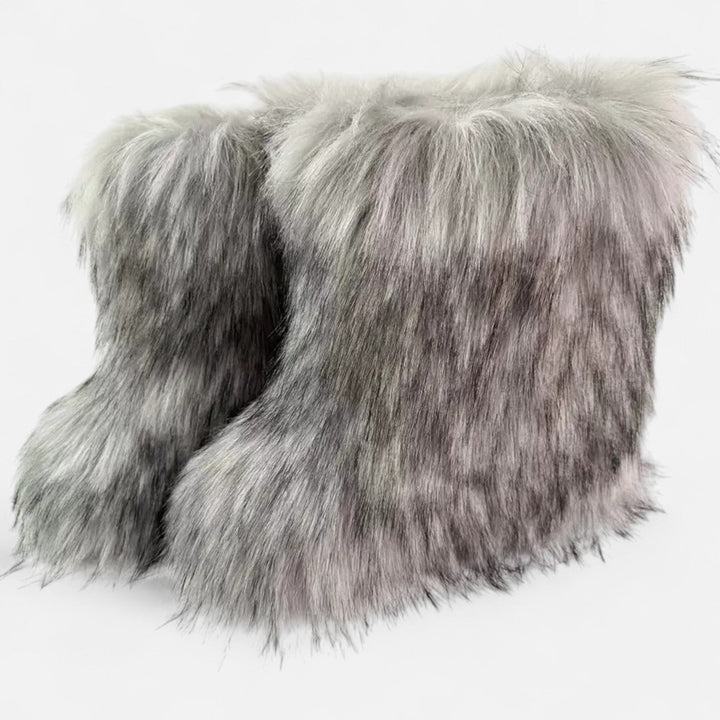 Women’s Faux Fur Boots – Winter Luxe Comfort