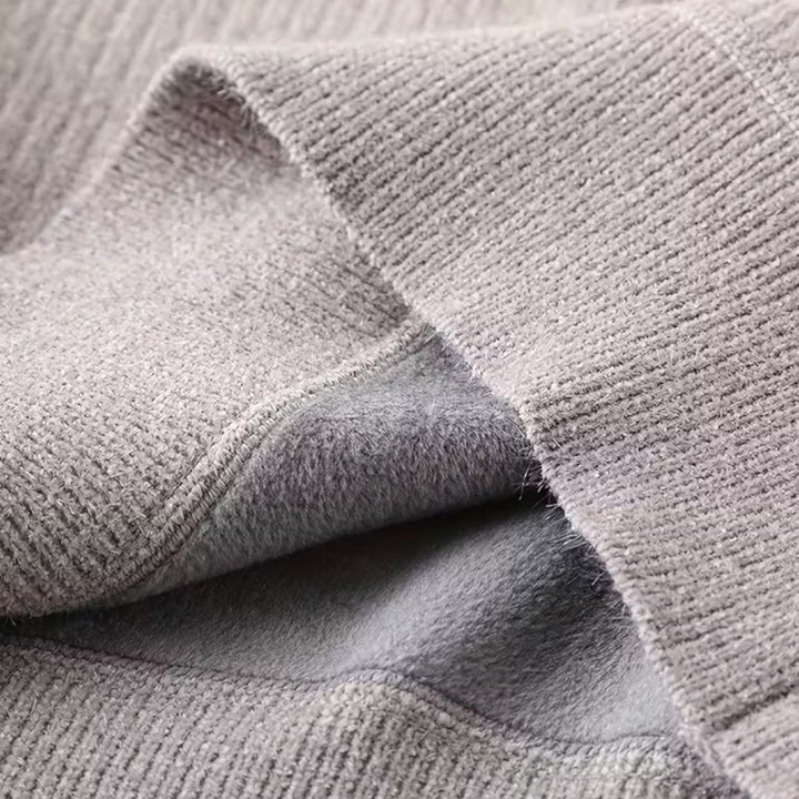 Pull à rayures pour homme, épais, à demi-fermeture éclair