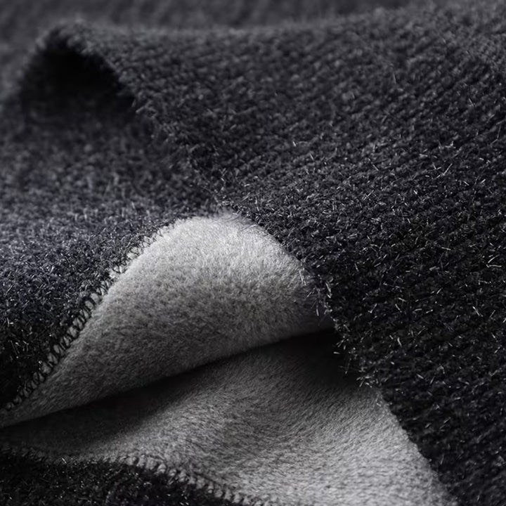 Pull à rayures pour homme, épais, à demi-fermeture éclair