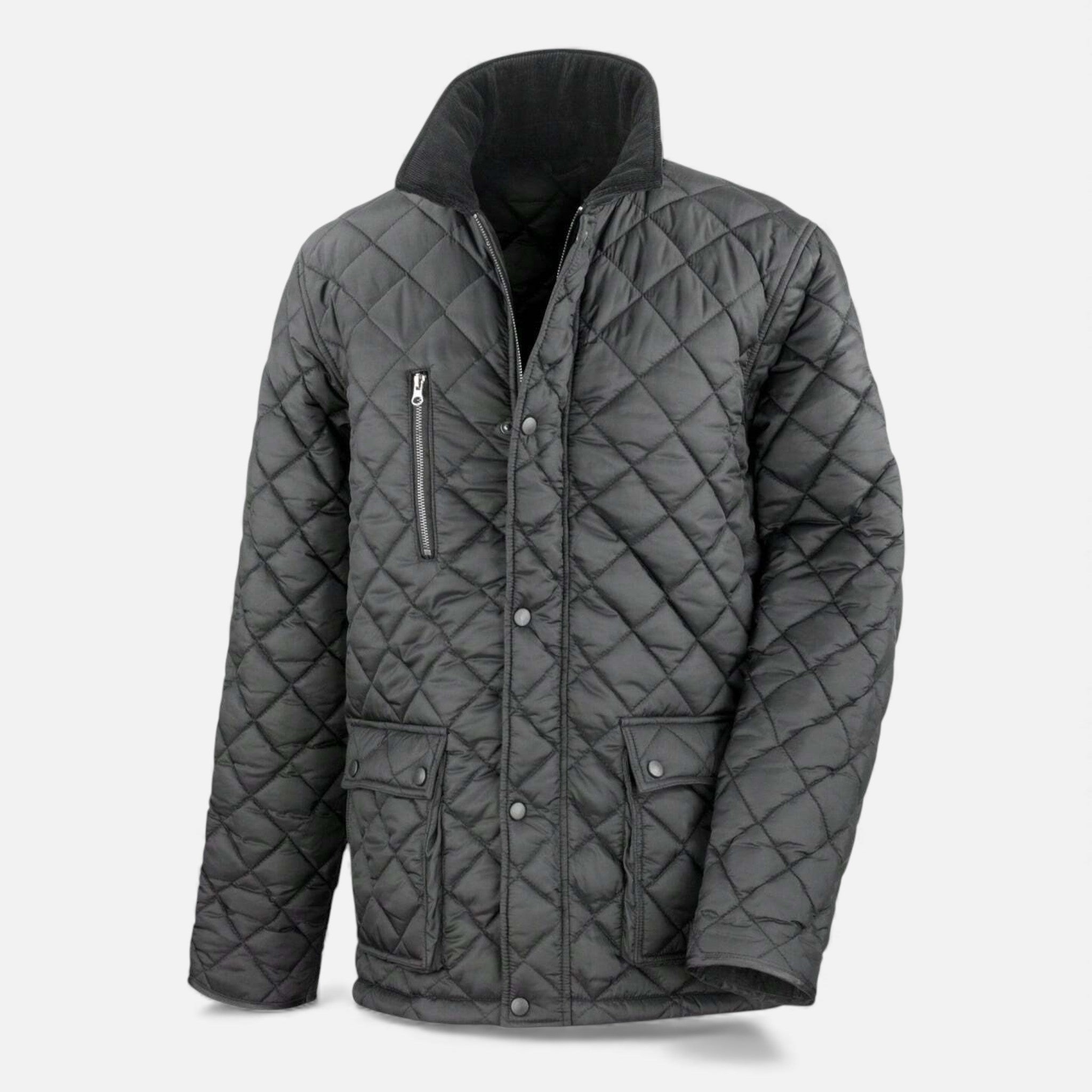 Maison Vaison | Men’s Quilted Gold Fleece-Lined Jacket