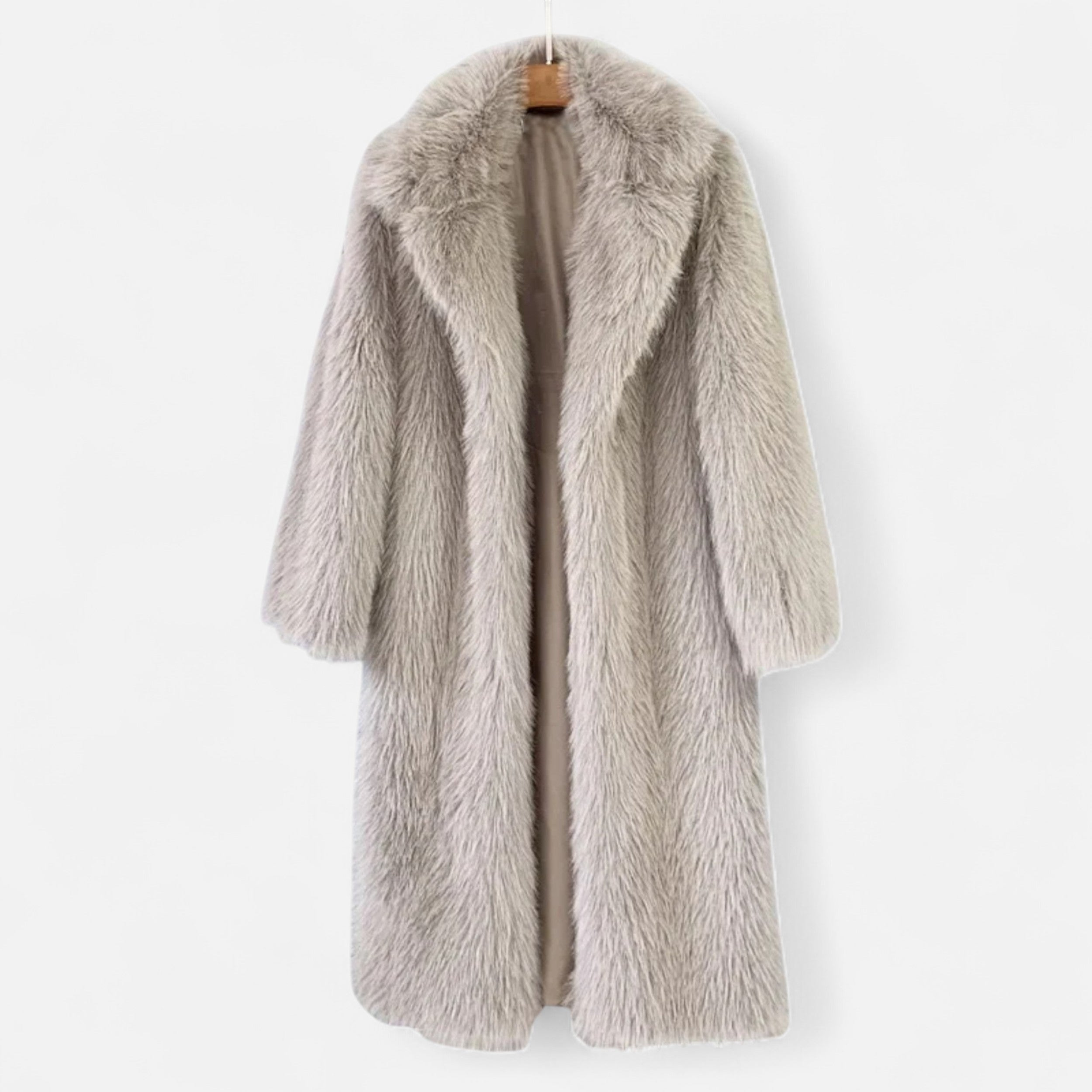 Maison Vaison | Women’s Long Faux Fur Overcoat