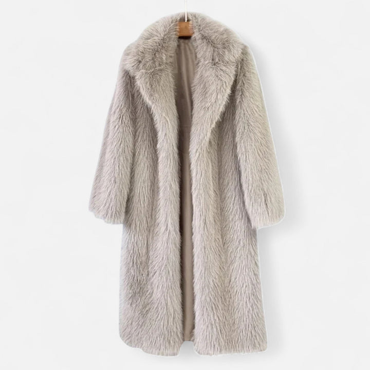 Maison Vaison | Women’s Long Faux Fur Overcoat