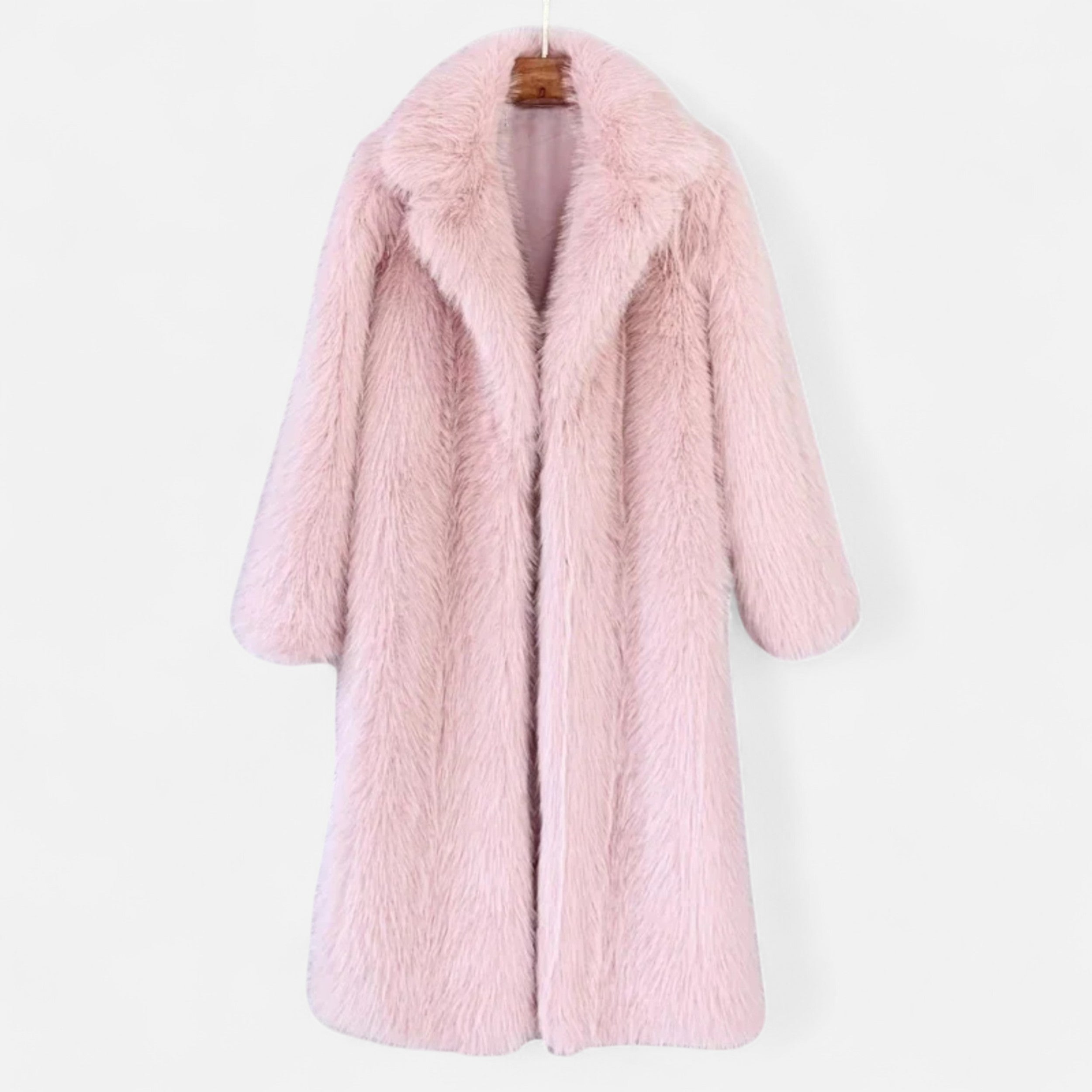 Maison Vaison | Women’s Long Faux Fur Overcoat