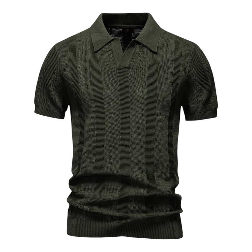 Polo en maille surélevée – Homme