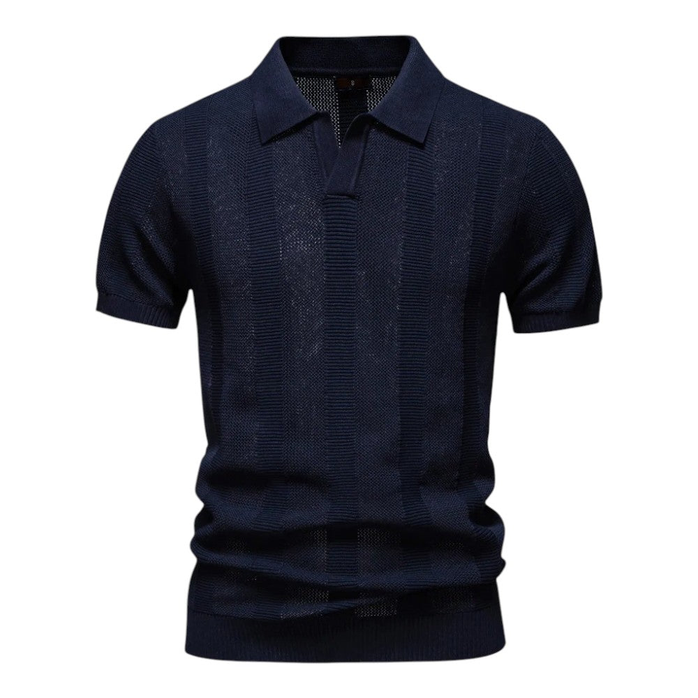 Polo en maille surélevée – Homme