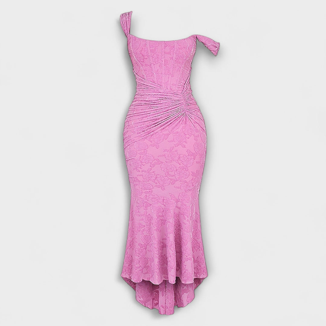 Long Dress with Elegant and Refined Corset