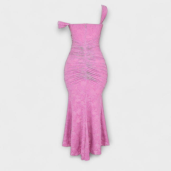 Long Dress with Elegant and Refined Corset