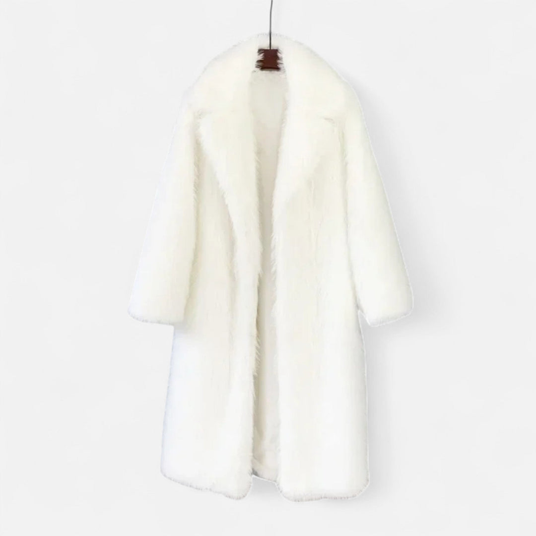 Maison Vaison | Women’s Long Faux Fur Overcoat